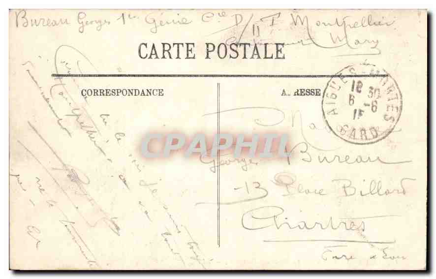 CPA Aigues Mortes la Porte des Portanets  — Rückseite