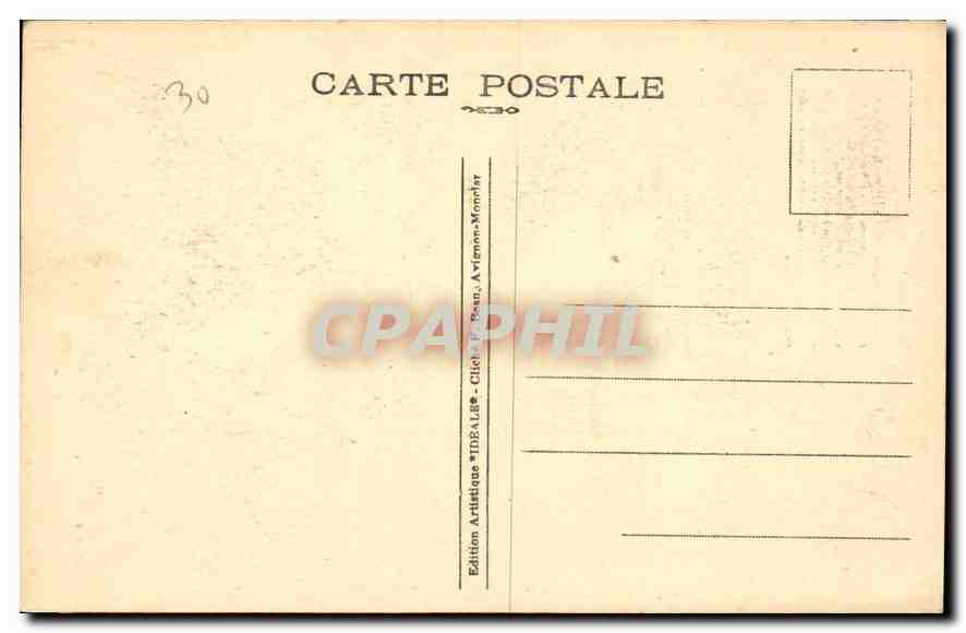 CPA Villeneuve les Avignon Tour Philippe le Bel  — Verso