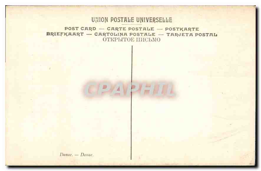 CPA Robusti Le Tintoret Danae Musee Saint Pierre Lyon — Rückseite