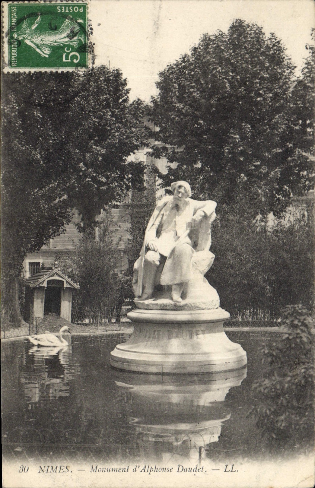 Nîmes — Denkmal für Alphonse Daudet — LL.