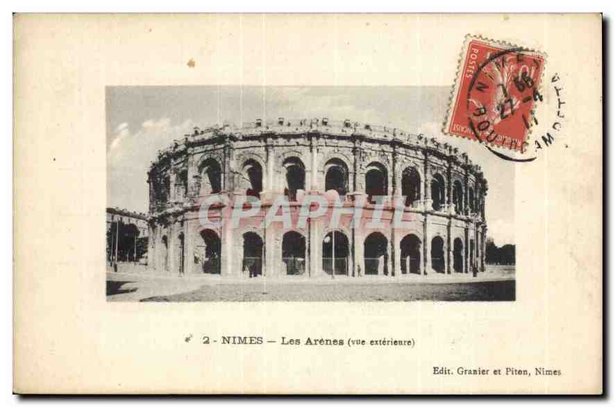 CPA Nimes Les Arenes vue exterieure 