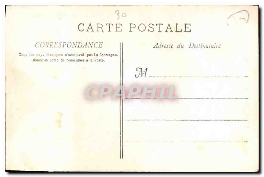 Aigues-Mortes - Porte de l'Organe dite du Thieure — phototypie E. Lacour, Marseille, n° 3021 — Achterkant