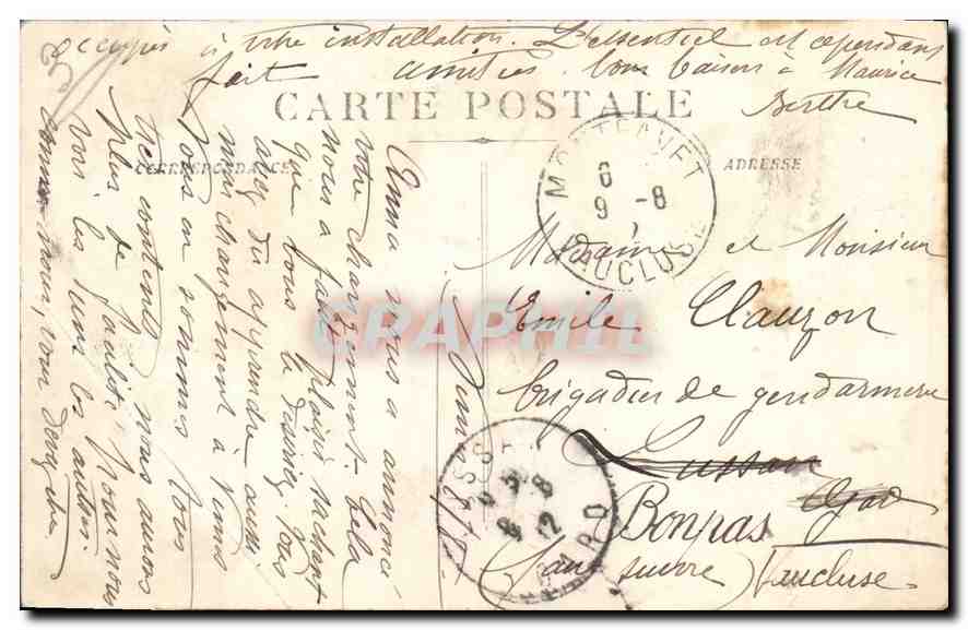 CPA Nimes vue generale de la Fontaine  — Rückseite