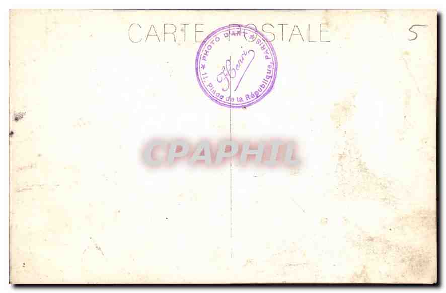 CARTE PHOTO Femme — Rückseite