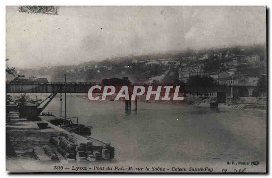 REPRO Lyon Pont du P L M sur la Saone Coteau Sainte Foy 
