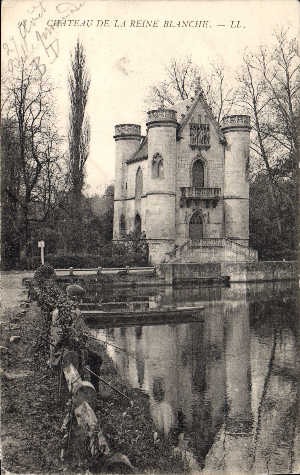 CPA Chateau de la Reine Blanche Peche Pecheur