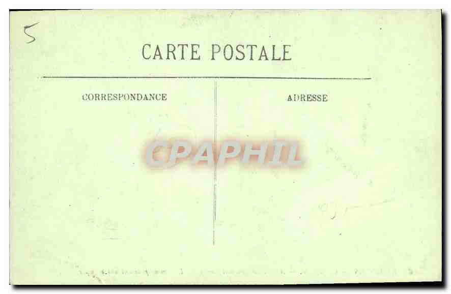 CPA Beauvais Cathedrake Archivolte Portail Nord l'Homme poussant sur brouette  — Rückseite