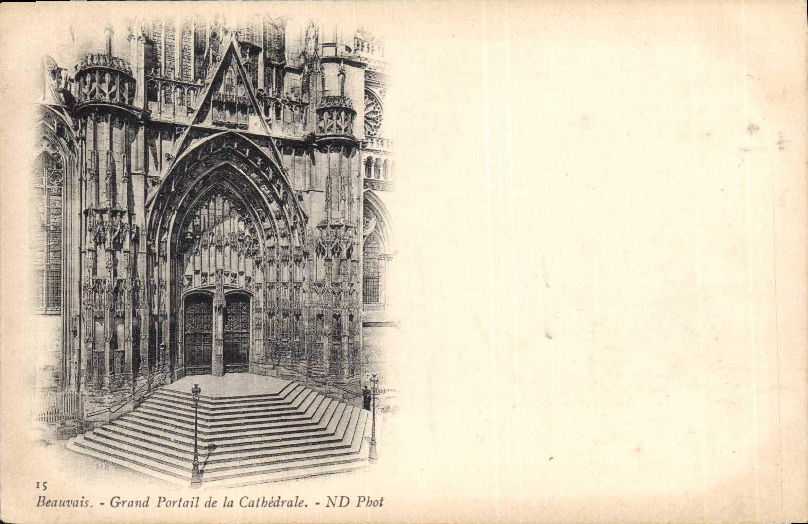 CPA Beauvais Grand Portail de la Catehdrale 
