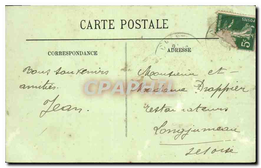CPA Chantilly le Jardin de la Voliere  — Verso