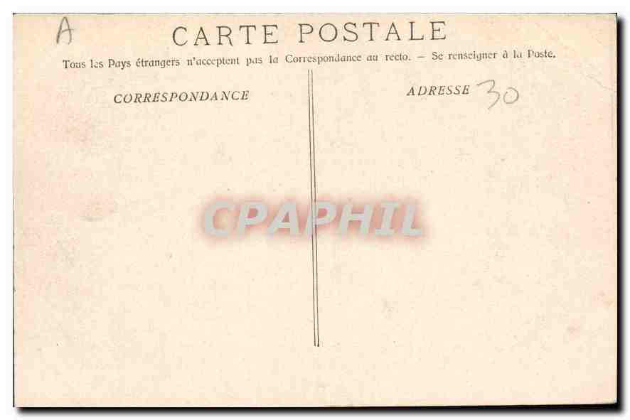 CPA Nimes vue generale de la Fontaine  — Rückseite
