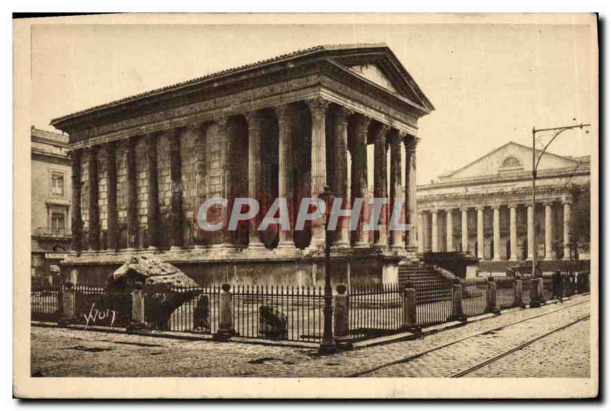 La Maison Carrée et le Théâtre — Nîmes (Gard) — Éditions d'Art YVON, Paris