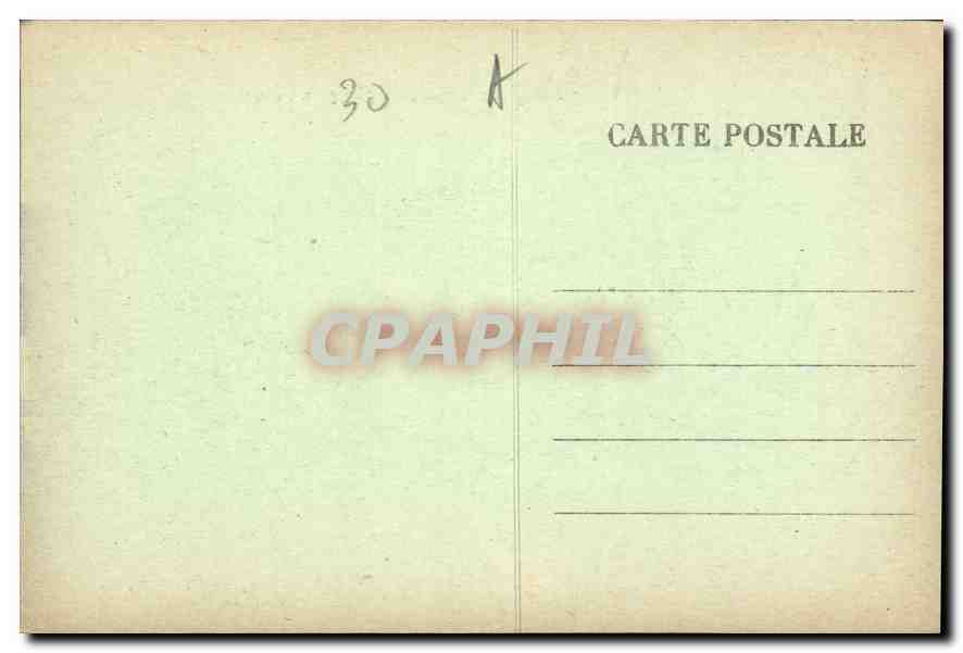 Nîmes — Jardin de la Fontaine, der große Mauer — Verlag: Éditeur des Arcines, Nr. 15 — Rückseite