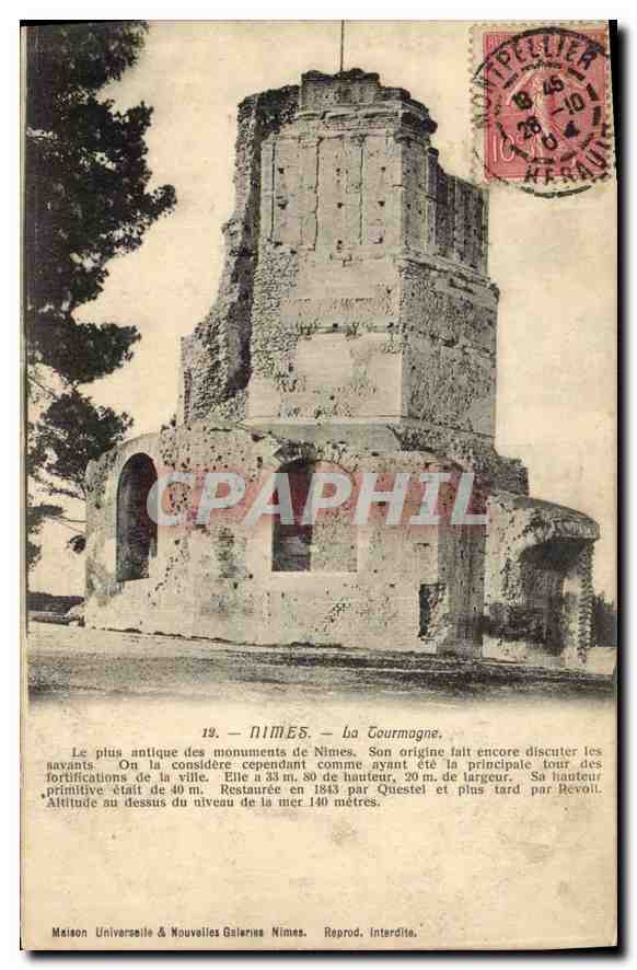 CPA Nimes La Tourmagne Tour Magne