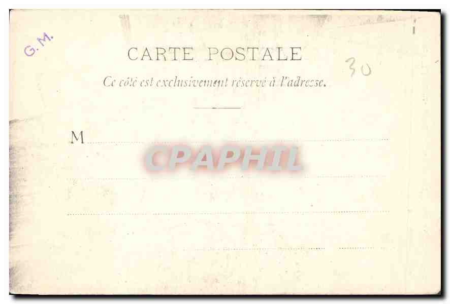 CPA St Gilles du Gard Portail de l'Eglise detail de gauche  — Rückseite