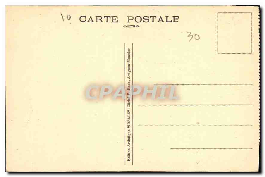 CPA Villeneuve les Avignon Gard Fort St Andre Tours Jumelles  — Verso