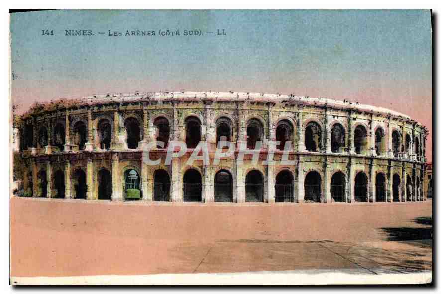 CPA Nimes Les Arenes cote sud 