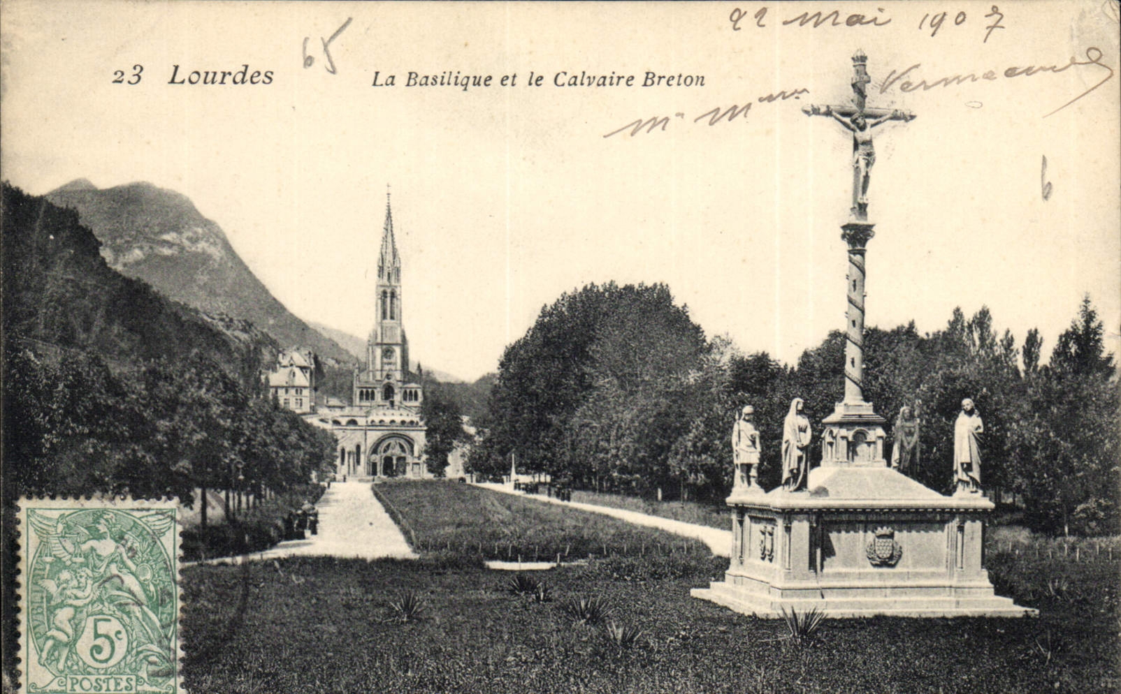 Lourdes — La Basilique et le Calvaire Breton — Lourdes 23