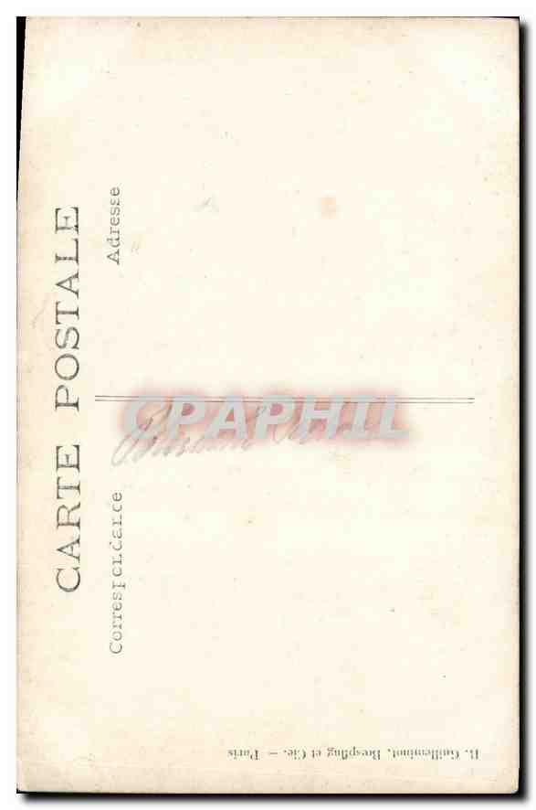 CARTE PHOTO Femme — Verso