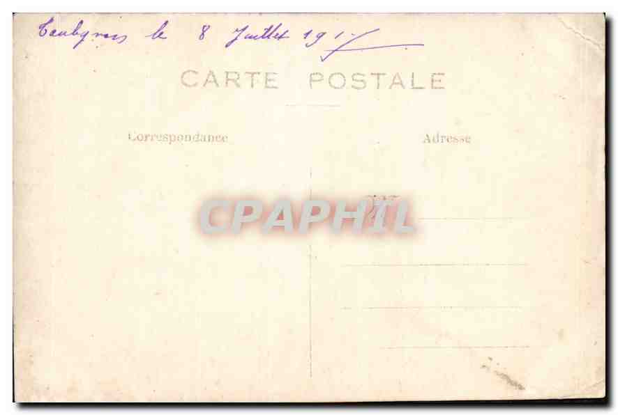 CARTE PHOTO Enfants — Verso