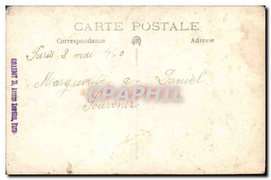 CARTE PHOTO Femme — Rückseite