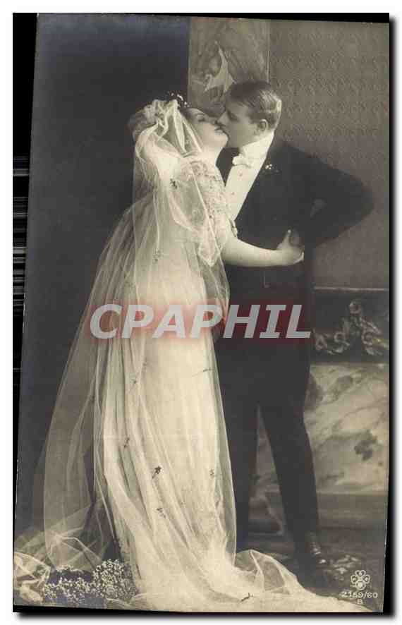 CARTE PHOTO Femme Mariage