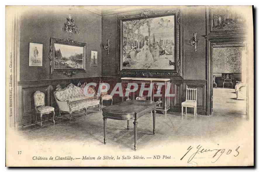 CPA Chateau de Chantilly Maison de Silvie la Salle Silvie 