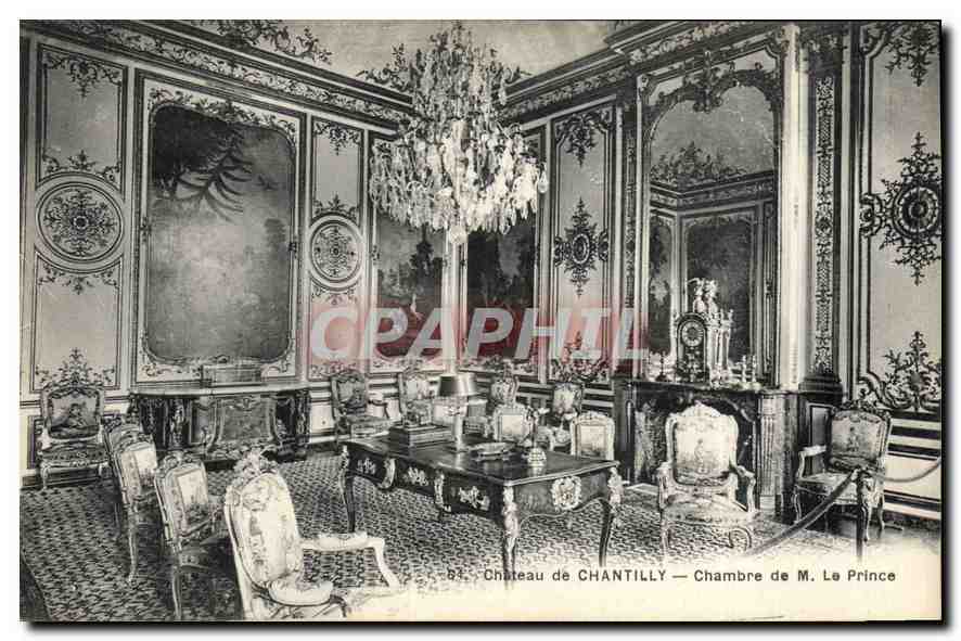 CPA Chateau de Chantilly Chambre de M Le Prince 