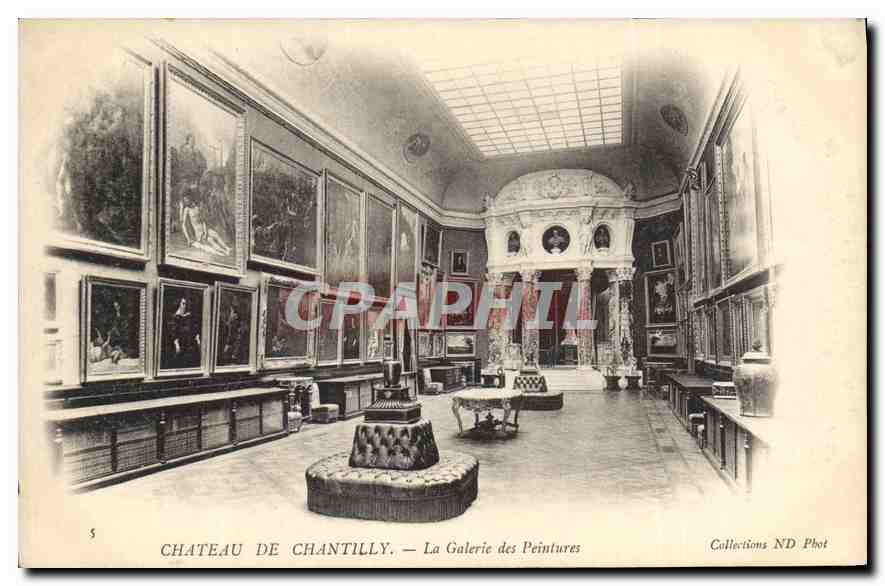CPA Chateau de Chantilly La Galerie des Peintures 