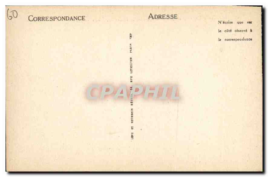 CPA Chantilly Vue generale prise de la Route des Lions  — Rückseite