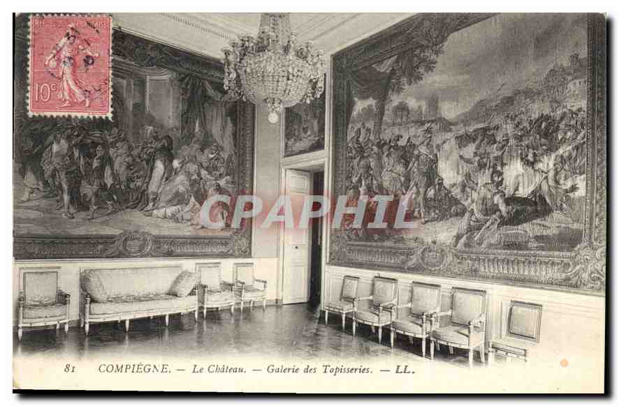 CPA Compiegne Le Chateau Galerie des Tapisseries 