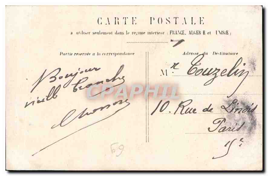 CPA Lyon Pont des Facultes Faculte de Droit  — Verso