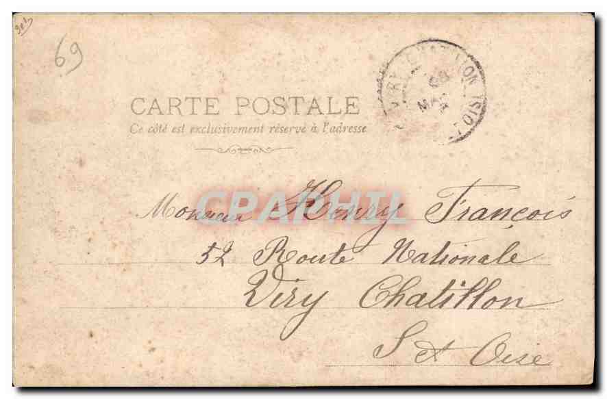 CPA Lyon Pont de la Guillotiere  — Rückseite