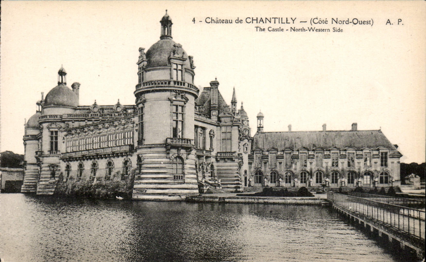 CPA Chateau de Chantilly Cote Nord Ouest 