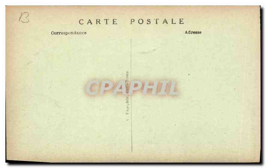 CPA Chateau de Chantilly Cote Nord Ouest  — Rückseite