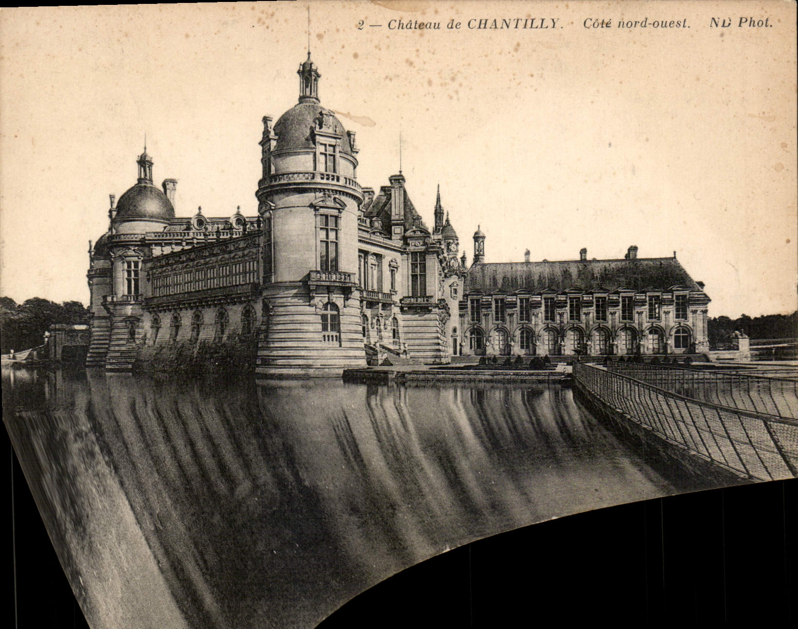 CPA Chateau de Chantilly Cote Nord Ouest 