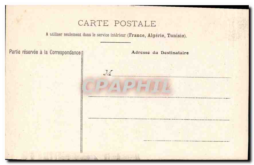 CPA Chantilly Entree de la Cour d'Honneur  — Rückseite