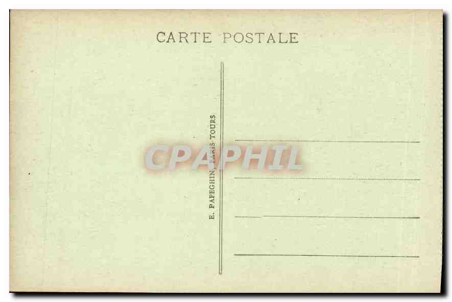 CPA Chateau de Chantilly La Maison de Sylvie  — Rückseite