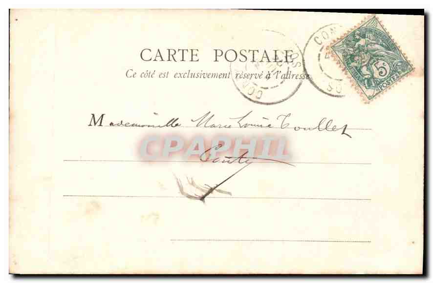 CPA Chateau de Chantilly Vu du Parc  — Rückseite