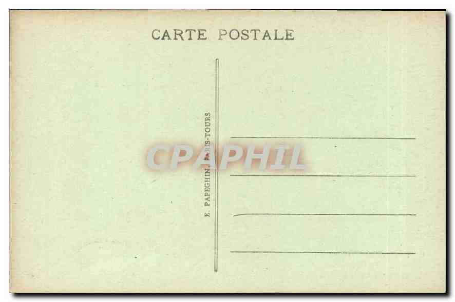CPA Chateau de Chantilly Chambre du Prince de Conde  — Rückseite