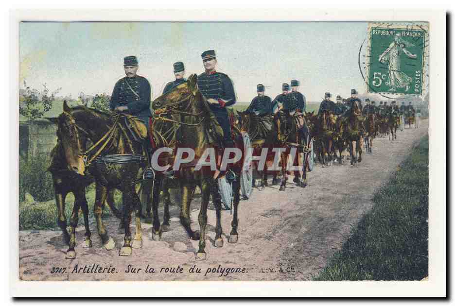 Artillerie. Sur la route du polygone — L.V. & Cie