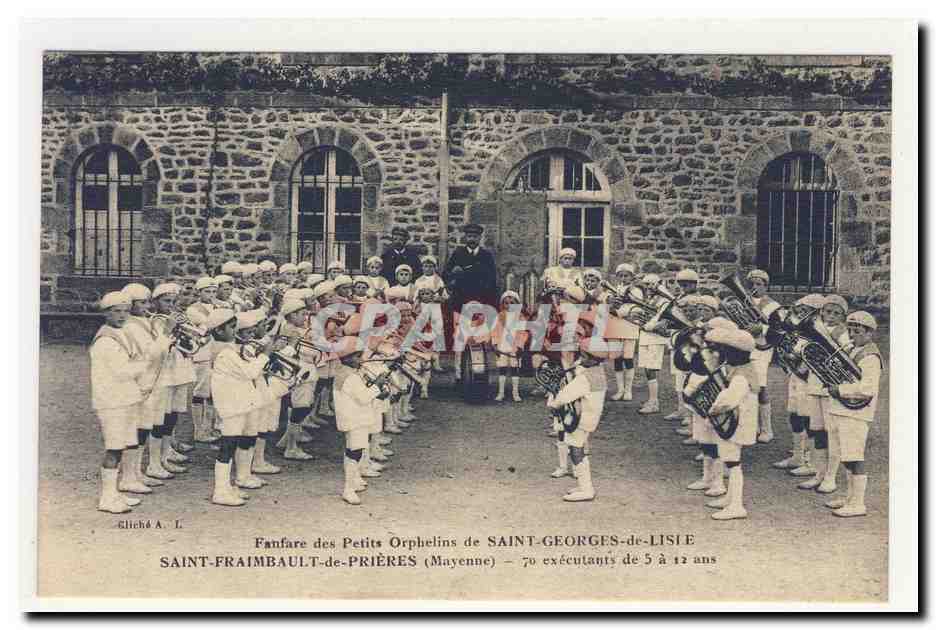 Fanfarra de los Pequeños Huérfanos de SAINT-GEORGES-de-LISIE — 70 ejecutantes de 5 a 12 años — Editor A. L.
