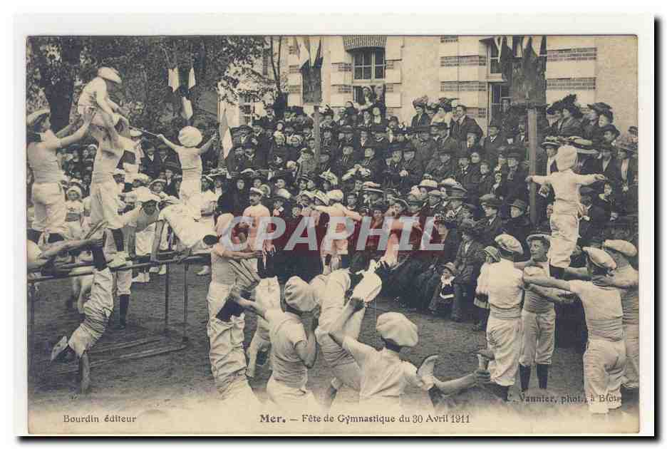 Fete de Gymnastique du 30 avril 1911 l'Etoile SAiNT HILAiRe Final Animation TOP CPA