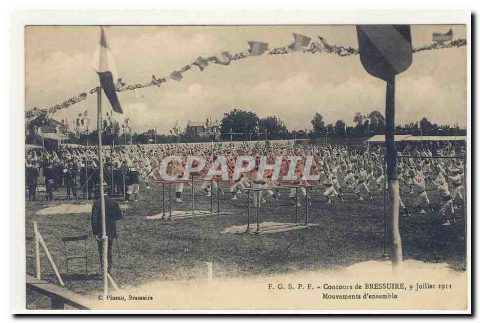 Concours de BRESSUIRE — 9 Juillet 1911 — F. G. S. P. F. — Mouvements d'ensemble