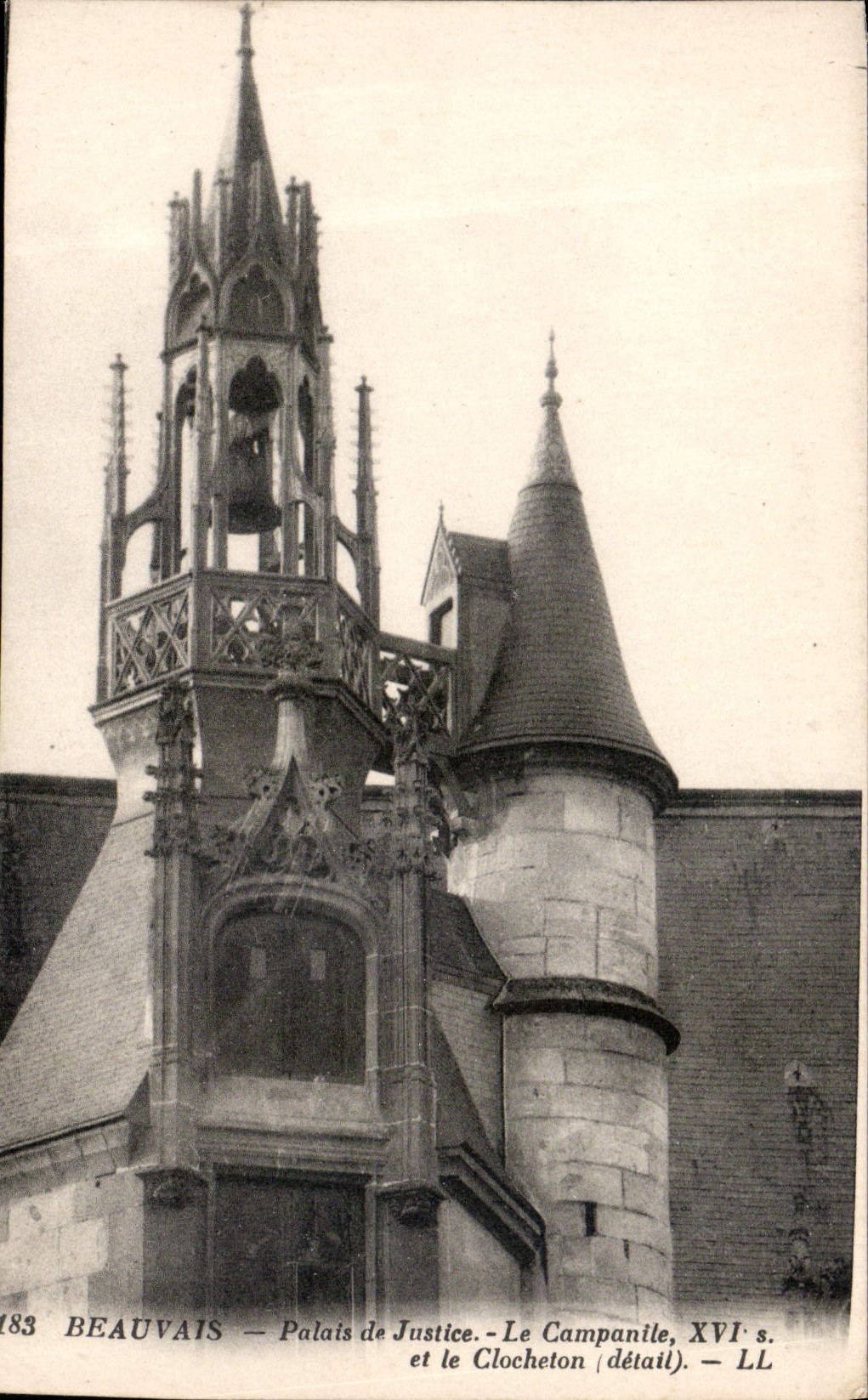 Beauvais — Palais de Justice et le Clocheton (détail) — LL