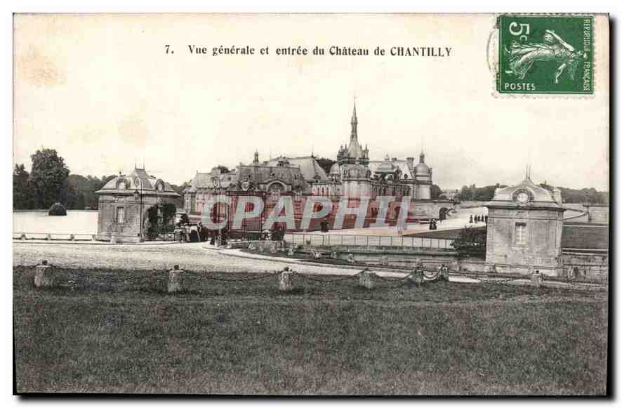 Château de Chantilly — Vue générale et entrée — Éditeur non visible