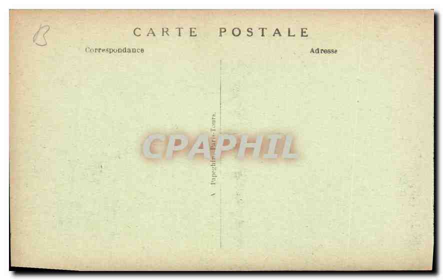 CPA Chateau de Chantilly  Cote Nord  — Verso
