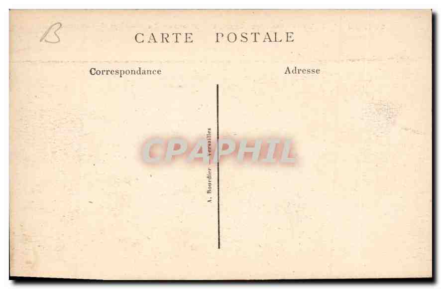 CPA Chantilly Grandes Ecuries Fronton du Manege decouvert  — Rückseite
