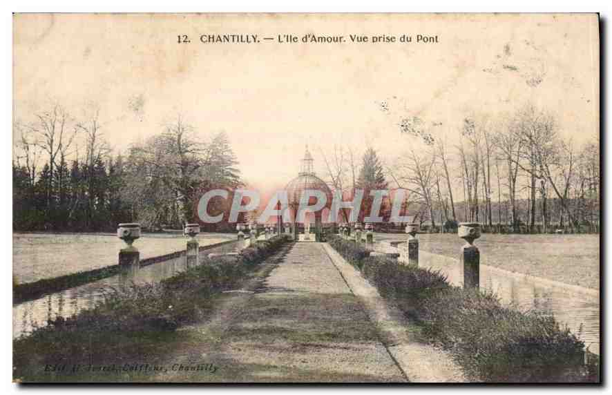 CPA Chantilly L'Ile Vue prise du Pont 