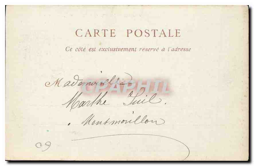 CPA Chateau de Compiegne Salon de Famille  — Verso
