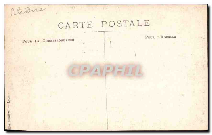 CPA Statue Rhone — Verso